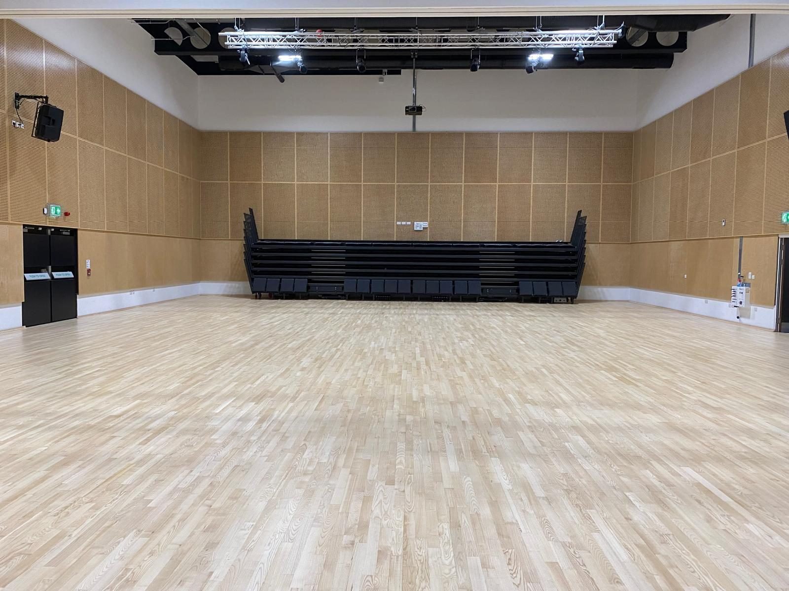 Studio hall, sanded and sealed